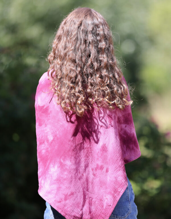 Šátek (Burgundy tie-dye) - Obrázek 3