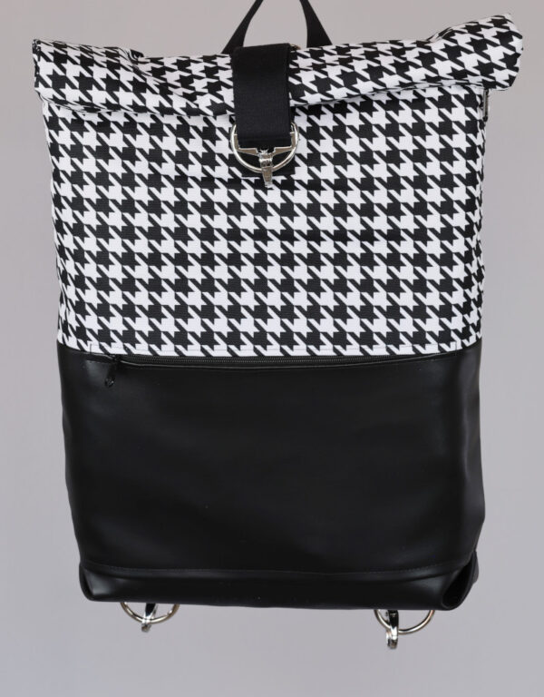 Roll up batoh (Black and White Fashion)