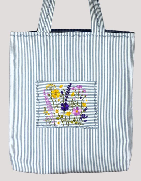 Taška s výšivkou (Summer Stripes and Embroidery) - Obrázek 2