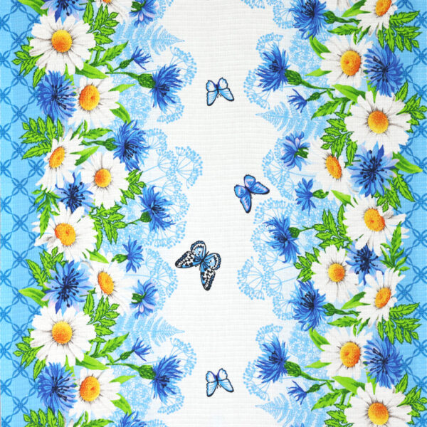 Utěrka (Blue Flowers) 52x59 cm