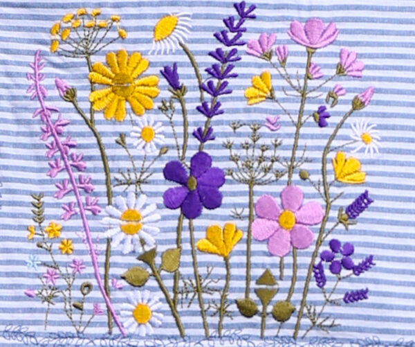 Taška s výšivkou (Summer Stripes and Embroidery) - Obrázek 4