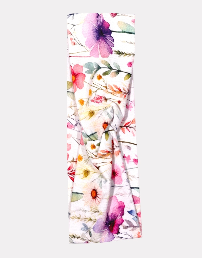 Čelenka Twisted - Kvítí na bílé