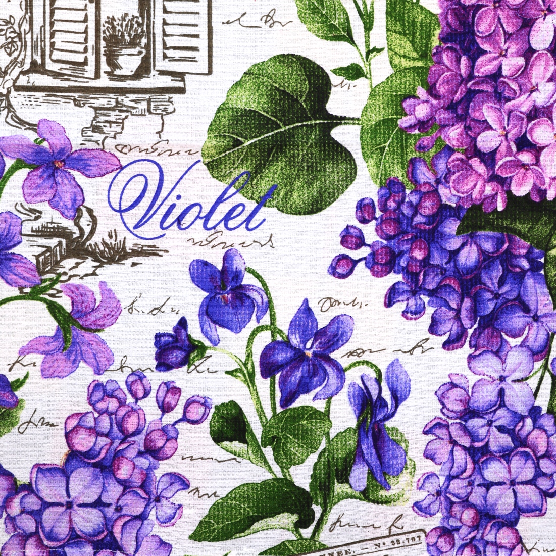 Utěrka (Violet & Lilac) 46x57 cm